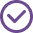 A icon of a checkmark 
