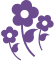 Three fill flower icons