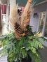 Winter Decorated Planter